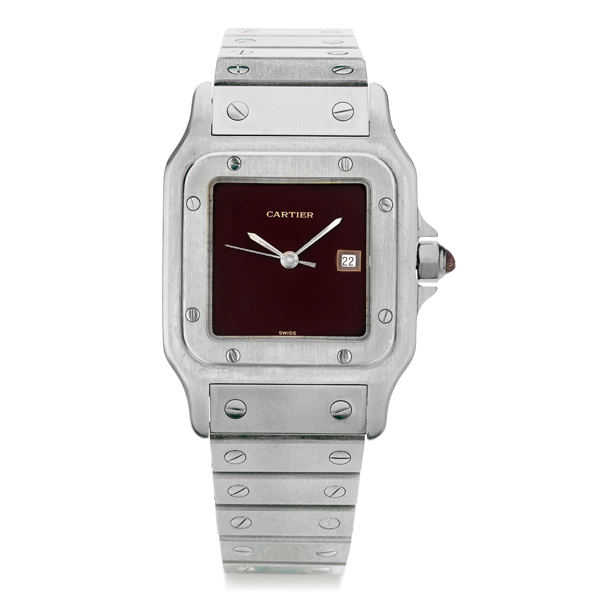 Rare!!! Cartier Santos Carree' in Stainless Steel. Ref: 2960
