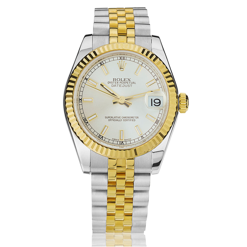 Rolex Oyster Perpetual Datejust 31 Mid-Size 2-Tone Watch. Ref