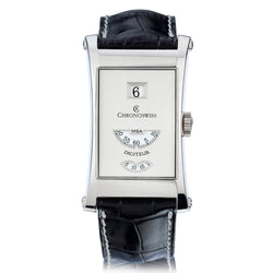 Chronoswiss Digiteur Jump Hour 18kt White Gold Wristwatch. Ref: CH1371WSI