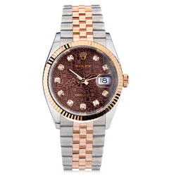 Rolex Oyster Perpetual Everose Gold And Steel Datejust 36MM Watch