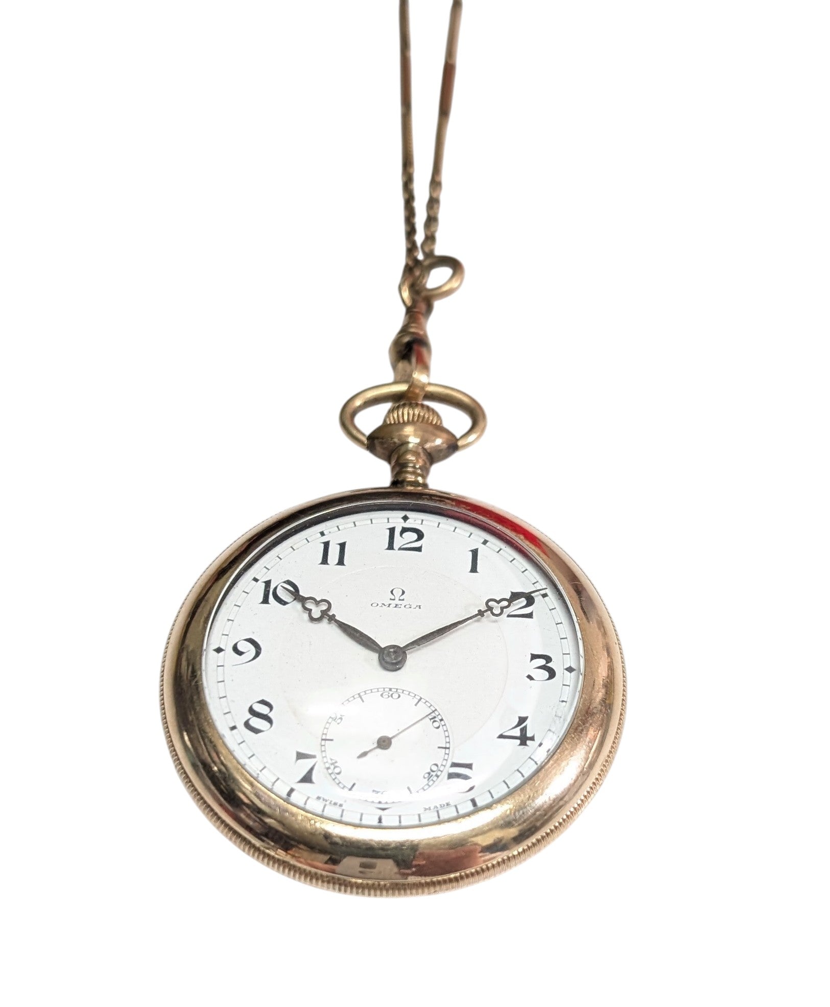 Vintage Omega Open Face Pocket Watch.