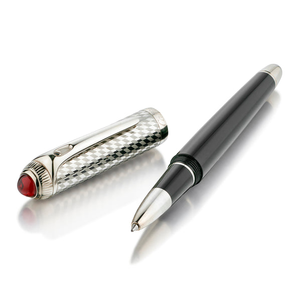 Cartier ロードスターボールペン フルメタル Cartier Roadster Racing Flag Roller Ball Pen | Van Rijk Estate