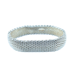 Tiffany & Co Mesh Sterling Silver Bracelet Large.