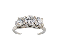 Ladies 18kt White Gold Diamond Ring. 1.20ct Tw