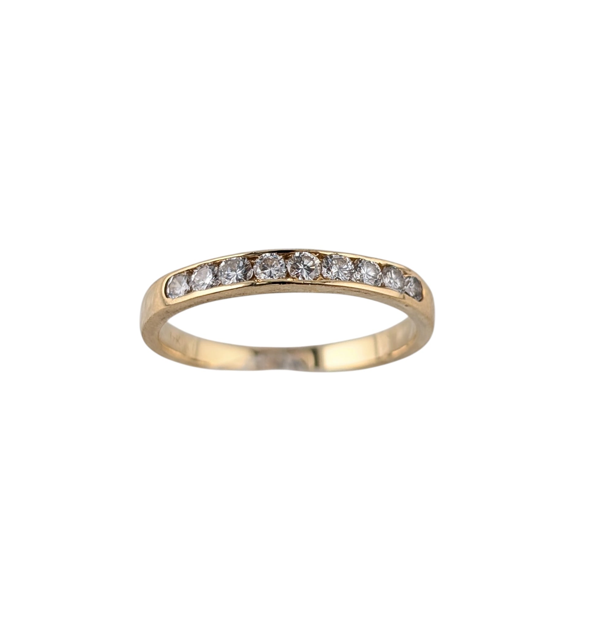 14KT YELLOW GOLD DIAMOND BAND