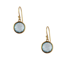18KT YELLOW GOLD IPPOLITA MINI DROP BRIOLETTE CUT EARRINGS.