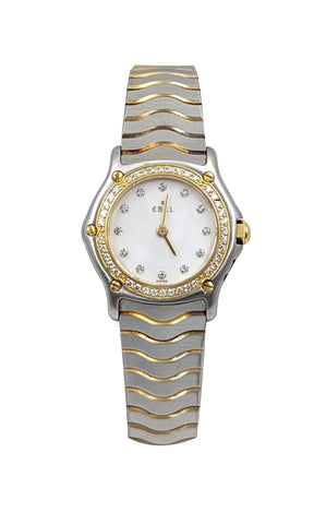 Ebel Ladies 1911 Sports Classique Diamond Dial and Bezel Wrist Watch