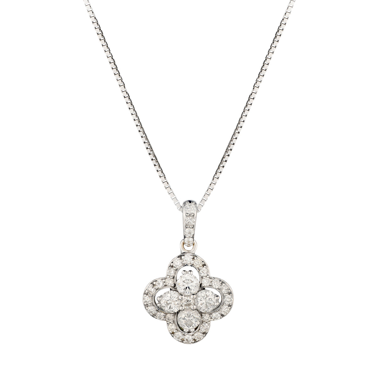 14kt White Gold Diamond Pendant. 0.70ct Tw