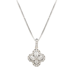 14kt White Gold Diamond Pendant. 0.70ct Tw