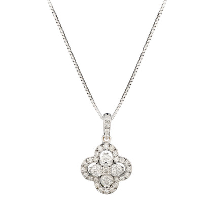 14kt White Gold Diamond Pendant. 0.70ct Tw