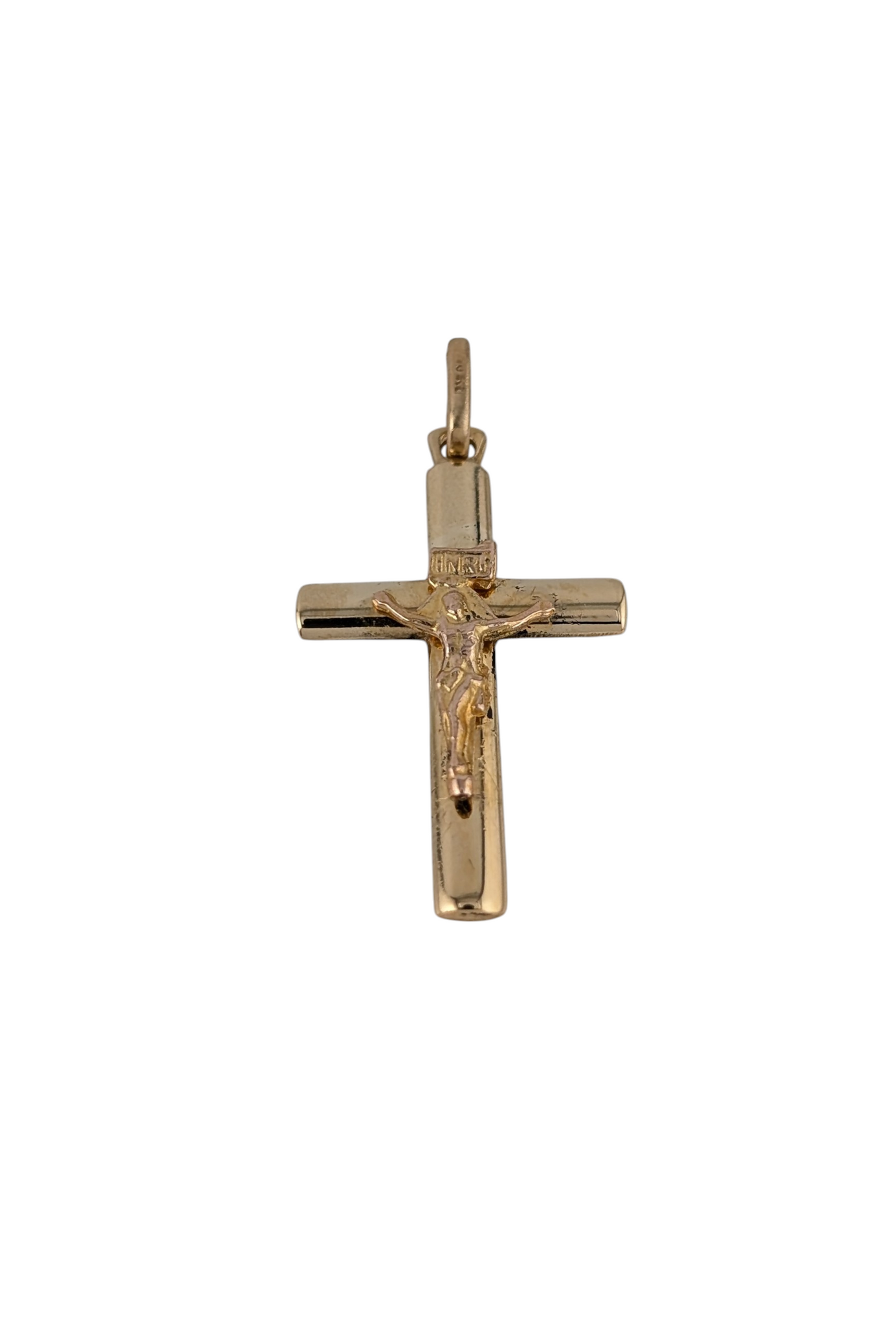 10KT YELLOW GOLD CRUCIFIX PENDANT