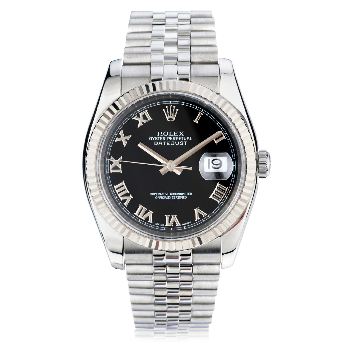 Rolex Datejust Stainless Steel 36. Black Dial. Ref: 116234