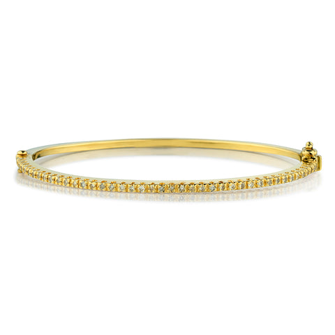 14kt Yellow Gold Diamond Bangle.  0.40ct TW