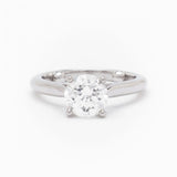 Cartier 1.34 Carat Round Brilliant Cut Diamond Platinum Ring