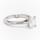 Cartier 1.34 Carat Round Brilliant Cut Diamond Platinum Ring