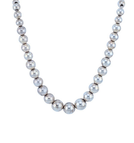 Tiffany & Co Graduated Ball Necklace in Sterling Silver