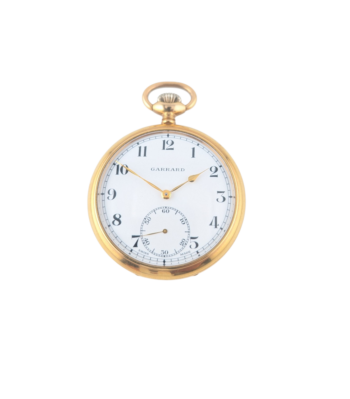 20 Micron Gold Plated Pocket Watch by Garrard. Swiss Made. | Van
