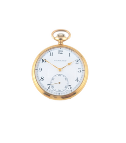 20 Micron Gold Plated  Pocket  Watch by Garrard. Swiss Made.