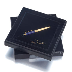 Meisterstuck Montblanc Hommage A Mozart Blue and Gold Ballpoint Pen. New/Unused.