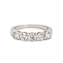Tiffany & Co. 1.75ctw Five Stone Diamond Band. Plat