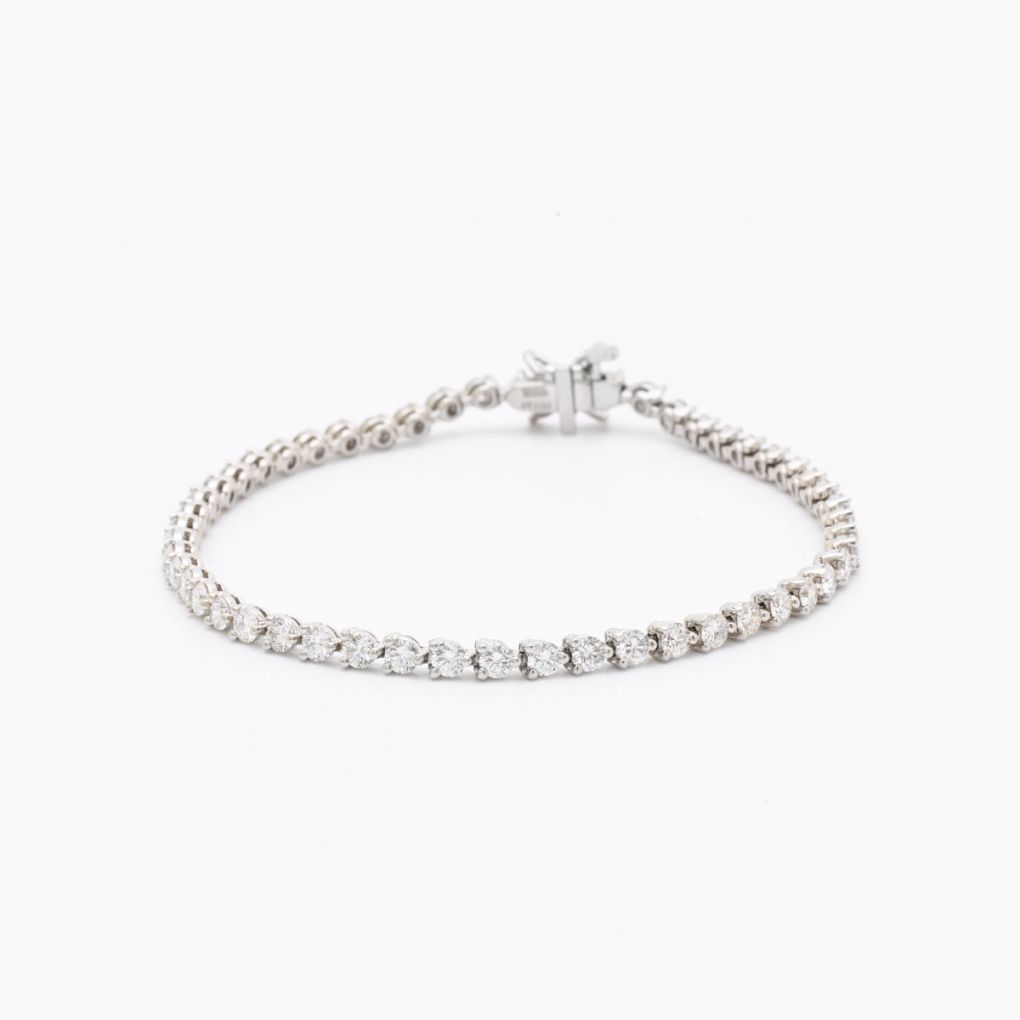 Tiffany & Co. Marquise And Brilliant Cut Diamond "Tennis Bracelet". 2.85ct Tw