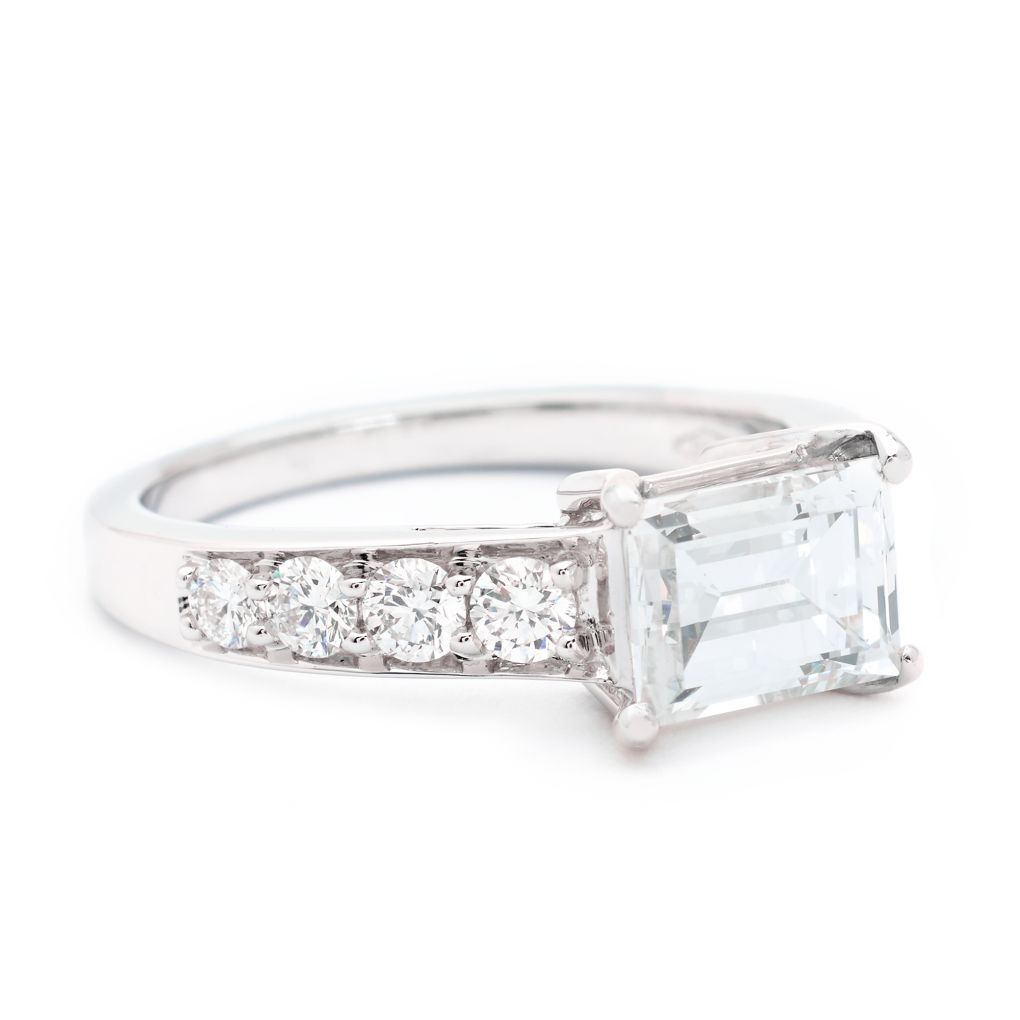 1.60 Carat Rectangular Step-Cut Diamond Ring – Van Rijk