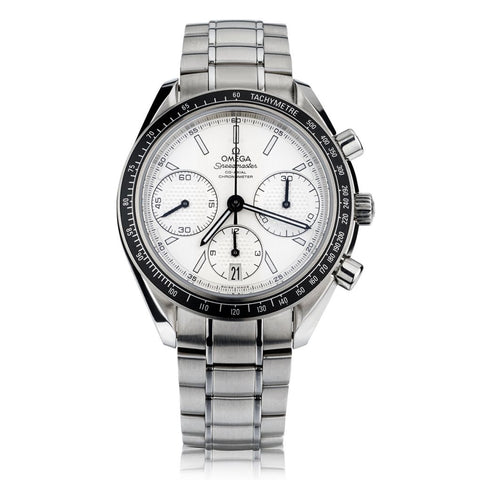 GENTS OMEGA SPEEDMASTER RACING CHRONO WATCH IN STEEL: CIRCA 2021