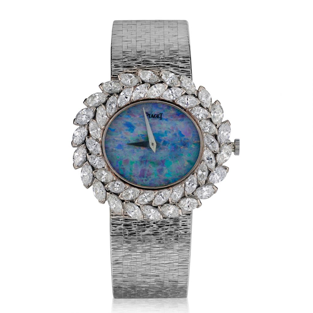 LADIES PIAGET 18KT WHITE GOLD DIAMOND DRESS WATCH WITH OPAL DIAL. | Van Rijk Estate Jewellers Toronto LADIES PIAGET 18KT WHITE GOLD DIAMOND DRESS WATCH WITH OPAL DIAL. | Van Rijk Estate Jewellers Toronto