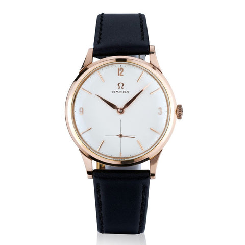 Rare Omega 18kt Rose Gold  Ultra Slim Manual  Winding. Ref:14707-61