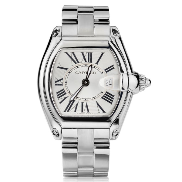 Cartier Roadsterレディース Cartier Stainless steel Ladies Roadster with silver dial. – Van Rijk