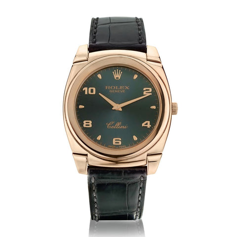 Rolex Cellini in 18kt Rose Gold with Slate Dial. Ref: 5330