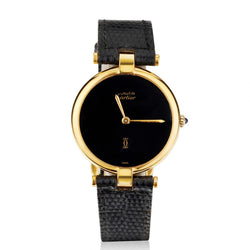 Must de Cartier  Vermeil Plated Wristwatch. 30mm.