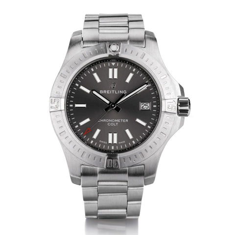 Breitling Colt 41. Tempest Grey Dial. Stainless Steel. Ref:A17313101F1A1.  B & P
