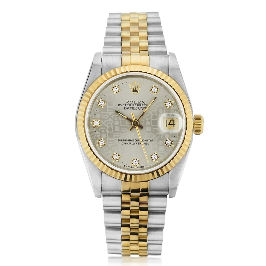 Rolex Datejust 31mm 2 tone Wristwatch.Diamond Dial.. – Van Rijk
