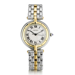 Cartier Panthere Vendome in Steel with 1 Row 18kt Gold.  30mm