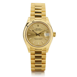 Rolex Oyster Perpetual Datejust Quickset Gold Ladies Watch – Van Rijk