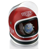 Rare. Heuer Chronograph in Steel. Blue Dial. Reference number: 73473. Circa 1970.