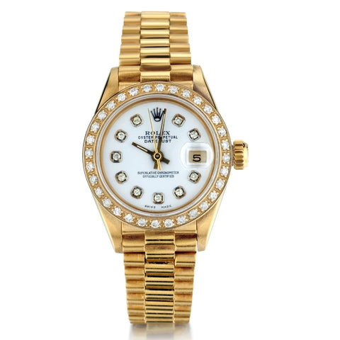 Ladies Rolex Presidential in 18kt Yellow Gold . Circa 1985.Ref: 69178.