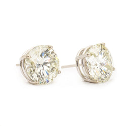 7.50ctw Round Brilliant Cut Diamond WG Studs