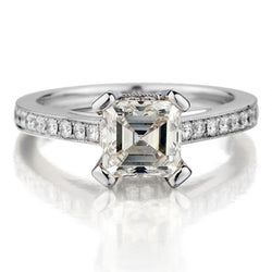 Ladies 1.60ct  Ascher Cut Diamond Ring.