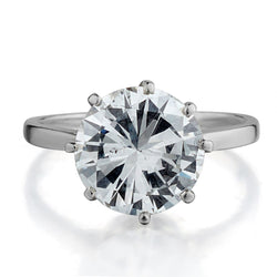 3.00 Carat Round Brilliant Cut Diamond Solitaire Engagement Ring