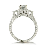 0.72 Carat Round Brilliant Cut Diamond WG Engagement Ring
