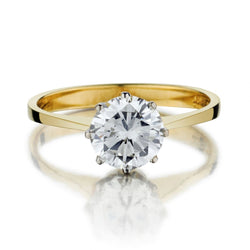 1.20 Carat Round Brilliant Cut Diamond Solitaire YG Engagement Ring