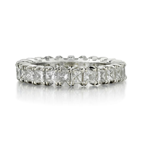 2.20 Carat Total Weight Princess Cut Diamond WG Eternity Band