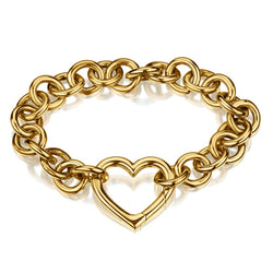 Tiffany & Co Ladies Heart Bracelet in 18kt Yellow Gold.