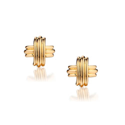 Tiffany & Co" Jean Schlumberger" X earings in 18kt yellow gold.