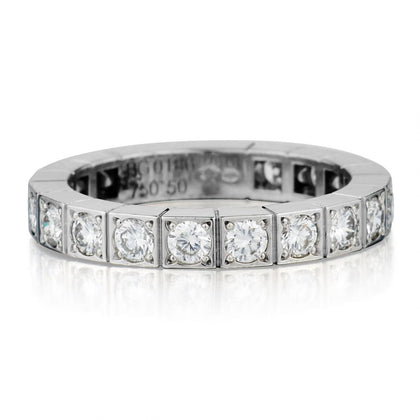 Cartier Lanieres Diamond Band in 18kt White Gold. Size 52 (6-1/4)