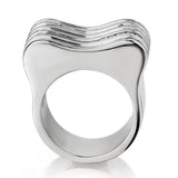 3.50 Carat Total Weight Princess And Baguette Cut Diamond Wave Ring