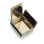 Art Deco And Diamond, Onyx And EnamelRare Yellow Gold Compact