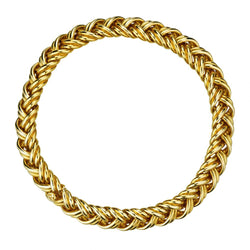 Gundorph Albertus 18 Karat Yellow Gold Woven Necklace